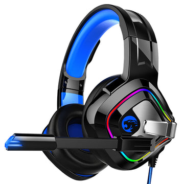 Black on Blue Gaming Headset