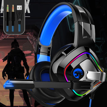 Black on Blue Gaming Headset